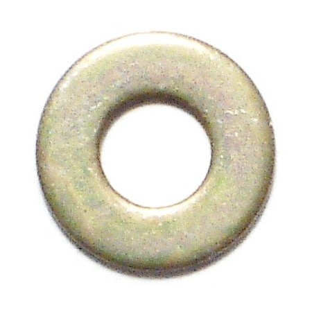 Midwest Fastener Flat Washer, For Screw Size #8 , Steel Zinc Yellow Finish, 35 PK 34182